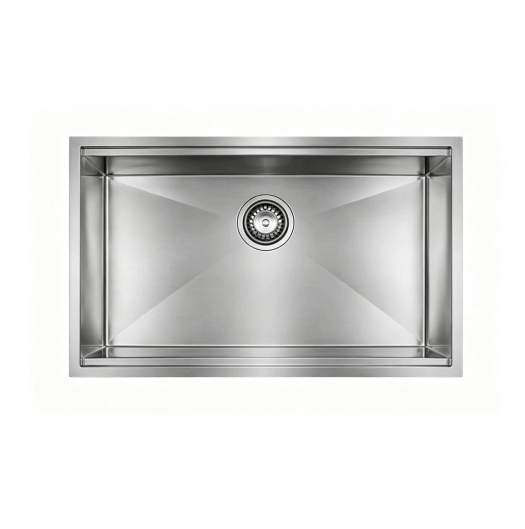 Évier de cuisine workstation 32 po / 32-inch                     Workstation Kitchen Sink – U3218-WS. Évier de cuisine à cuve simple de 32 po, fabriqué en acier inoxydable 304 durable. Sa cuve profonde et son rebord intégré offrent un espace de travail k